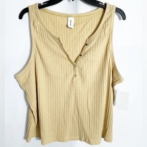 NWT Abound Button Down Tank Top